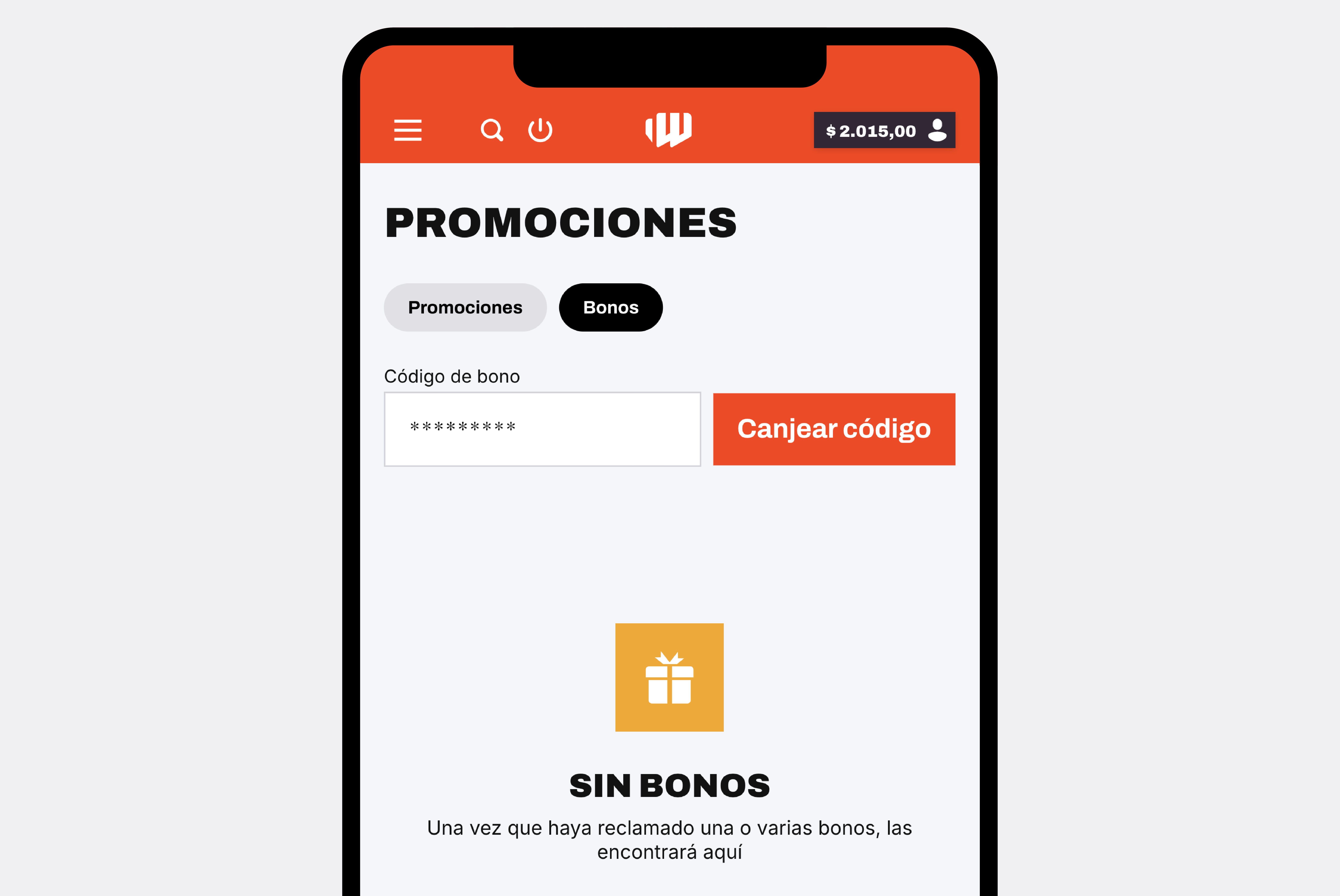 Cómo canjear un bono en BetWarrior.webp